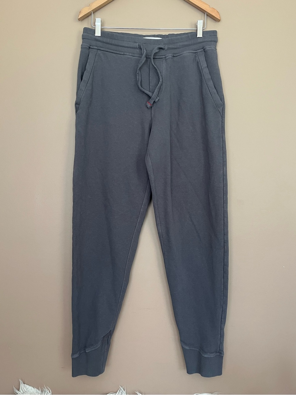 {Orlebar Brown} Sweatpant Jogger Pants Cotton & Linen in Grey - Mens Medium